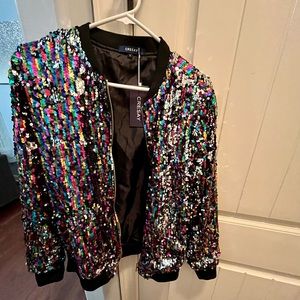 Cute Multi Colored Sequin Jacket!